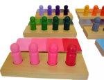 Moyo Montessori Moyo Montessori Tieňovanie farieb - figúrky s doštičkami