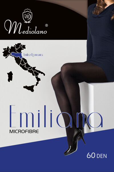 EMILIANA 60-dňové pančuchy - 5 MEDIOLANO nero 5-XL