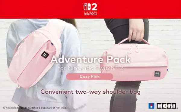 HORI Switch 2 Adventure Pack Cozy Pink / Taška cez rameno / pre Nintendo Switch 2