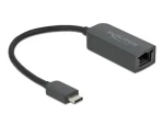 DeLock Adaptér USB Type-C (M) - 2.5 Gigabit LAN kompaktný 0.16m čierna (66645)