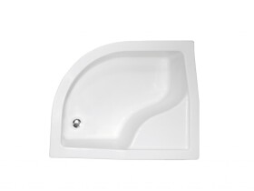 BESCO - MAXI, hlboká asymetrická sprchová vanička - rozmer A - 120 cm, rozmer B - 85 cm, rozmer C - 24 cm, Spôsob prevedenia - Pravé VANKMAX120P