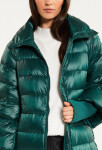 Dámsky páperový kabát s prešívaním Bottle 230-009 Dark Green - Monnari 44/2XL tmavě zelená