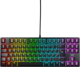 Cherry CHERRY XTRFY K4V2 - Tastatur - RGB - 80% - TKL - Hintergrundbeleuchtung - USB - QWERTZ - Deutsch - Tastenschalter: CHERRY MX2A Red - Schwarz