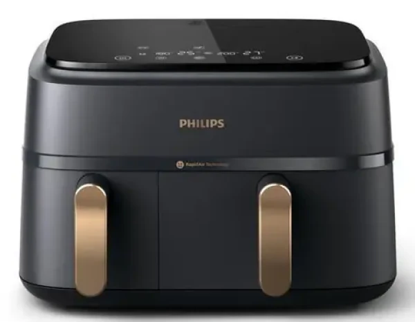 Philips NA352/00 čierno-medená / Teplovzdušná fritéza / 2750 W / objem 9 l (NA352/00)