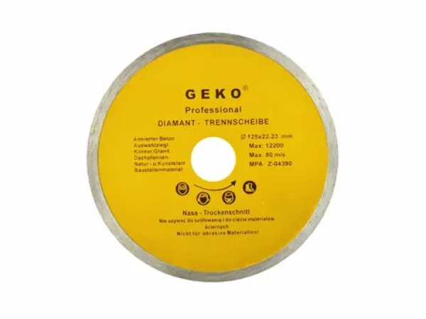 GEKO G00241 / Rezný kotúč diamantový celoobvodový / 125 x 8 x 22.2 mm (G00241)