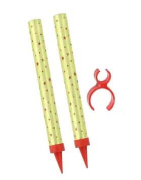 Rappa Fontána párty zlatá s držiakom na fľašu 35 sek 15 cm 2 ks