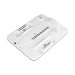FIXED Multifunkčná stanica pre PlayStation 5 (Slim) s vetrákmi a nabíjaním pre dva ovládače DualSense čierno-biela (FIXPS5S-MCS-BW)