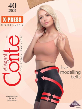 Dámske modelujúce pančuchy X-Press 40 denier - Conte 3-M černá