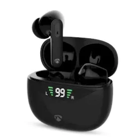 Nedis HPBT2450BK čierna / bezdrôtové slúchadlá s mikrofónom / ANC / Bluetooth / až 30 hodín (HPBT2450BK)