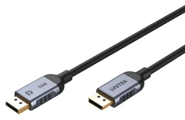 Unitek Kábel DisplayPort 1.4 čierna / Kábel DisplayPort / 8K/60Hz / 4K/240Hz / 5 m / 32,4 Gbit/s (C1628GY01-5M)