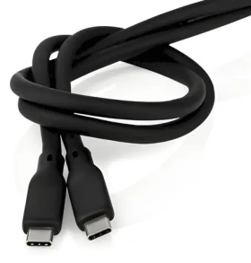 Nedis čierna / Kábel USB-C / USB-C - USB-C / 240 W / 20 Gbps / 1 m (CCGB64810BK10)