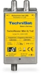 TechniSat TechniRouter Mini 2/1x2 strieborná / Multiprepínač / SCR / 2 užívatelia / 2 satelitné pozície (0000/3289)