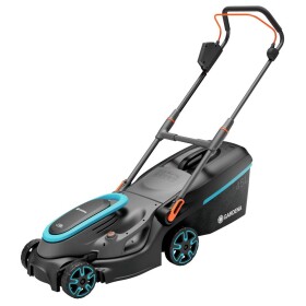 GARDENA PowerMax 37/36V P4A solo na akumulátor kosačka bez akumulátora, bez nabíjačky, výškovo nastaviteľná rukoväť 18 V Šírka kosenia 370 mm; 14638-55