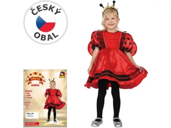 Made 03877 - Šaty na karneval - lienka 92-104 cm