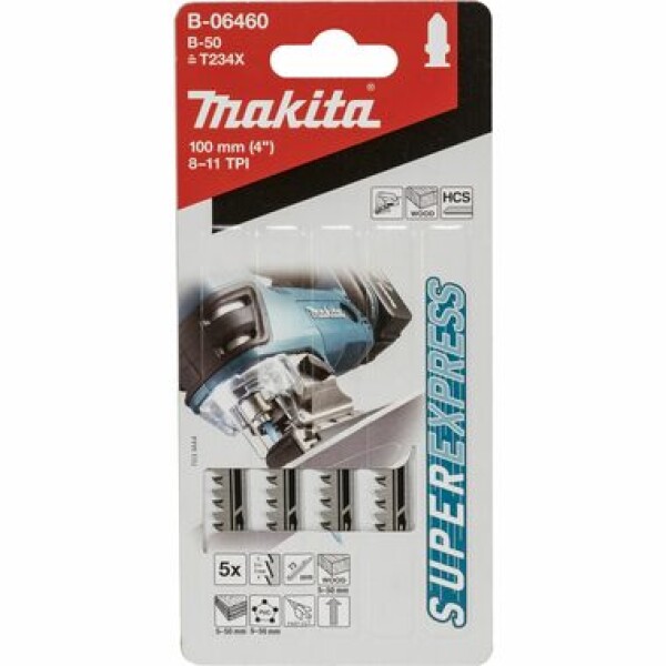 Makita B-06460 - pílový list B-50 na drevo 5 ks (0088381276702)