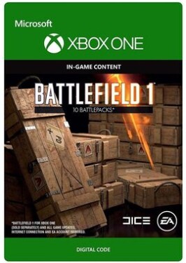 XONE Battlefield 1: Battlepack X 10 / Elektronická licencia / Herný obsah (7F6-00082)