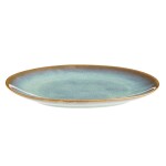 MADAM STOLTZ Obedový tanier Green Reactive Glaze