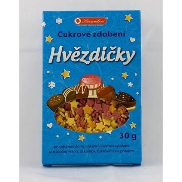 Cukrové zdobenie hviezdičky 30 g - Kovandovi - Kovandovi