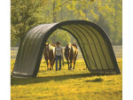 Plachtový prístrešok – ShelterLogic Run-In-Shed 3,7 × 6,1 m zelený