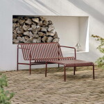 HAY Vonkajšia lavica Lounge Sofa Palissade Iron Red