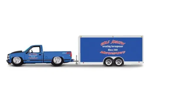 Maisto - Design Tow Go, 1993 Chevrolet 454 SS Pickup Car Trailer, 1:64
