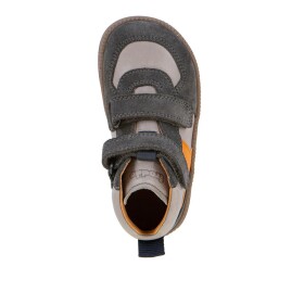 Detské celoročné kožené členkové barefoot topánky LOOP HIGH-TOPS GREY Froddo G2110157-3 - 26