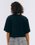 Organic Basics True Boxy Crop Tee Black S