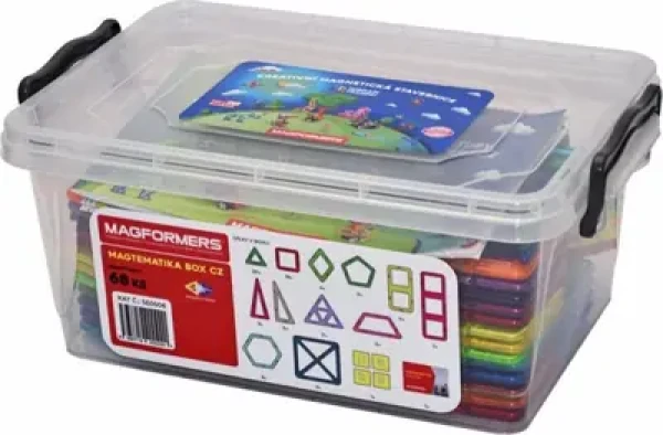 MAGFORMERS Magtematika box s učebnicou (slovensky) 68 dielikov