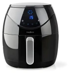Nedis čierna / Teplovzdušná fritéza / 6,5 l / Časovač: 60 min / digitálny (KAAF250EBK)