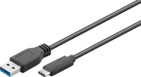 MicroConnect USB-C - USB-A 3.2 Gen 1 kábel 0,15 m čierna / Kábel / 5 Gbps (USB3.1CA0015)