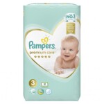 Pampers Premium Care Midi (60 ks) / Plienky / Veľkosť 3 (6-10 kg) (4015400274780)