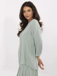 Blúzka D73761M11174B pistáciová XXL