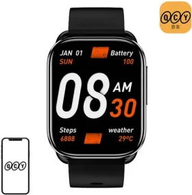 QCY WATCH GS sivá / múdre hodinky / 2.02" / Bluetooth / multišport / dotykový / IPX8 (GS grey)