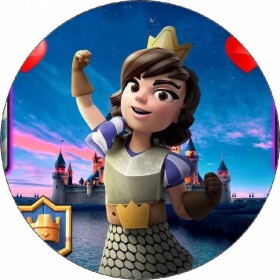 Jedlý papier Clash Royale princezná 19,5 cm - Pictu Hap - Pictu Hap