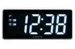 Lenco CR-30 biela / FM rádio / Hodiny / Alarm / LED displej (CR30W)