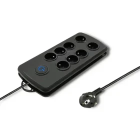 Qoltec 50161 Prepätová ochrana Quick Switch (8 zásuviek) / vypínač / 2.5m (50161-Q)