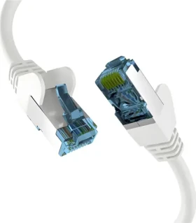 EFB Patch kábel RJ45 Cat7 30 m biely / Sieťový kábel / S/FTP / 10 Gbit/s / 600 MHz (EC020200145)