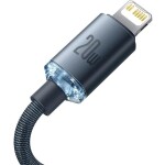 Baseus CAJY000201 Crystal Shine Serier čierna / USB-C na Lightinhg / 1.2m (CAJY000201)