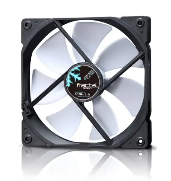 Fractal Design 120mm Dynamic X2 GP PWM biele lopatky čierna / Univerzálny ventilátor / 32.2 dB @ 2000 RPM (FD-FAN-DYN-X2-GP12-PWM-WT)