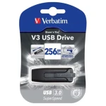 Verbatim Store 'n' Go V3 256GB čierna / Flash Disk / USB 3.0 / čítanie: 120MBs / zápis: 25MBs (49168)