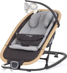 CHIPOLINO Dojčenské lehátko Senso Cloud+Wood (SHESO0251CL)