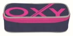 OXYBAG Školský peračník etue komfort jednoposchodový Blue Line Pink (25374)
