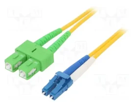 Digitus SC (APC) - LC (PC) 1 m / Optický patch kábel / Singlemode OS2 / Duplex / LSZH (DK-292SCA3LC-01)