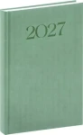 NOTIQUE Biella 2027 zelený / Denný diár / 15 × 21 cm