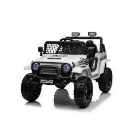 Mamido Mamido Elektrické autíčko OFF ROAD EXTREME 4x4 biele 24V | 200W | 50 kg | EVA | LED | 2,4 Ghz | ECO koža