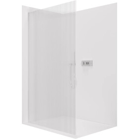 CERANO - Sprchová zástena Walk-in Crystal Ľ/P - 8 mm - bezvzperový systém - chróm, ryhované sklo - 120x200 CER-8050BD6766