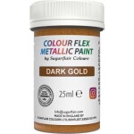 Gélová farba metalická tmavé zlato 25 ml - Sugarflair - Sugarflair