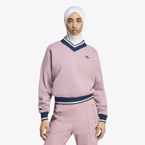 Mikina adidas Engineered Rib Crew Magic Mauve/ Night Indigo/ Grey Two XS