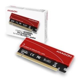 AXAGON PCEM2-S / PCIe x16 - M.2 NVMe M-key slot adaptér / + pasívny chladič (PCEM2-S)