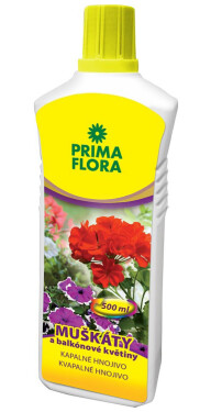 AGRO PRIMAFLORA Kvapalné hnojivo muškáty 500 ml